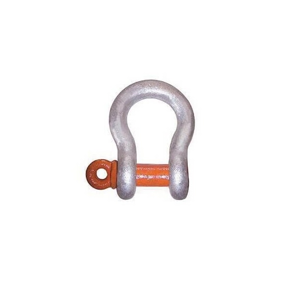 Super Strong Anchor Shackle, 30 Ton Load, 134 In, 2 In Screw Pin, Galvanized